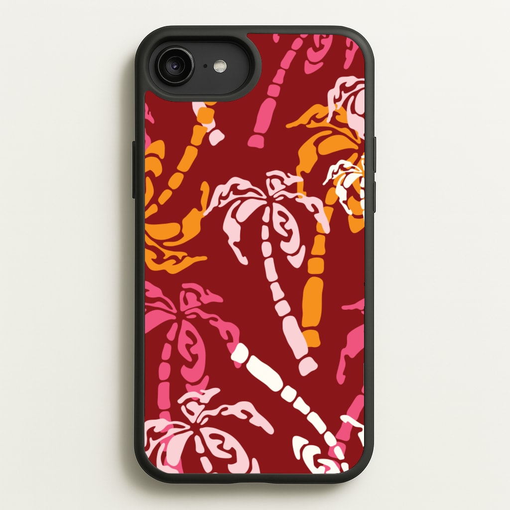 Abstract Palm Trees Pattern - Summer Phone Case for iPhone 6 Plus / 7 Plus / 8 Plus