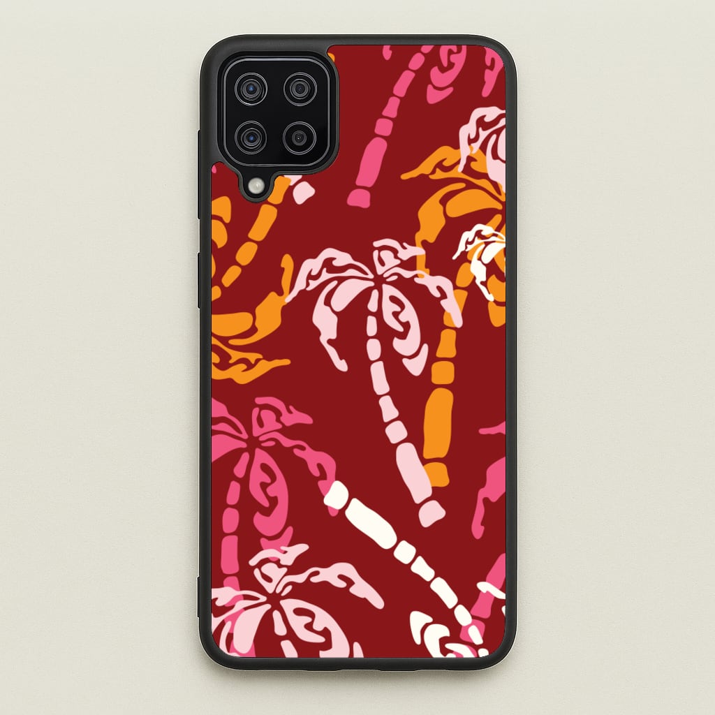 Abstract Palm Trees Pattern - Summer Phone Case for Galaxy A12