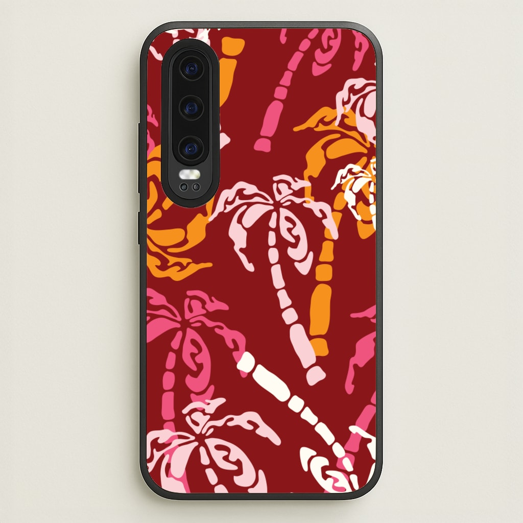 Abstract Palm Trees Pattern - Summer Phone Case for Huawei P30