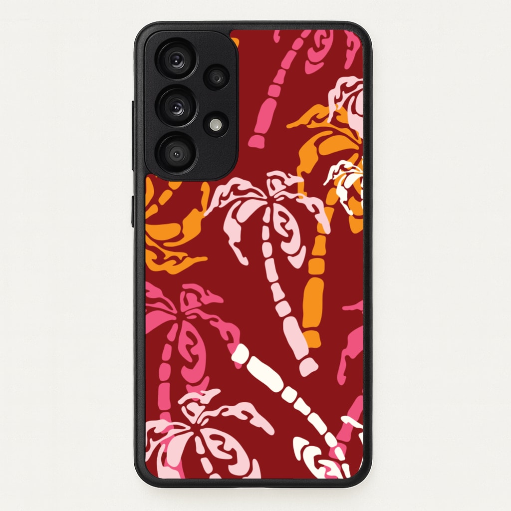 Abstract Palm Trees Pattern - Summer Phone Case for Galaxy A53