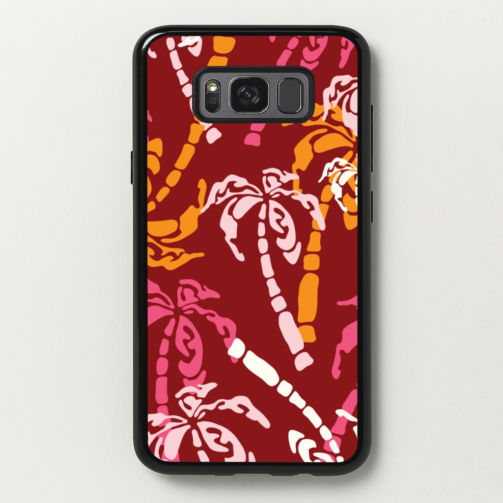 Abstract Palm Trees Pattern - Summer Phone Case for Galaxy S8 Plus