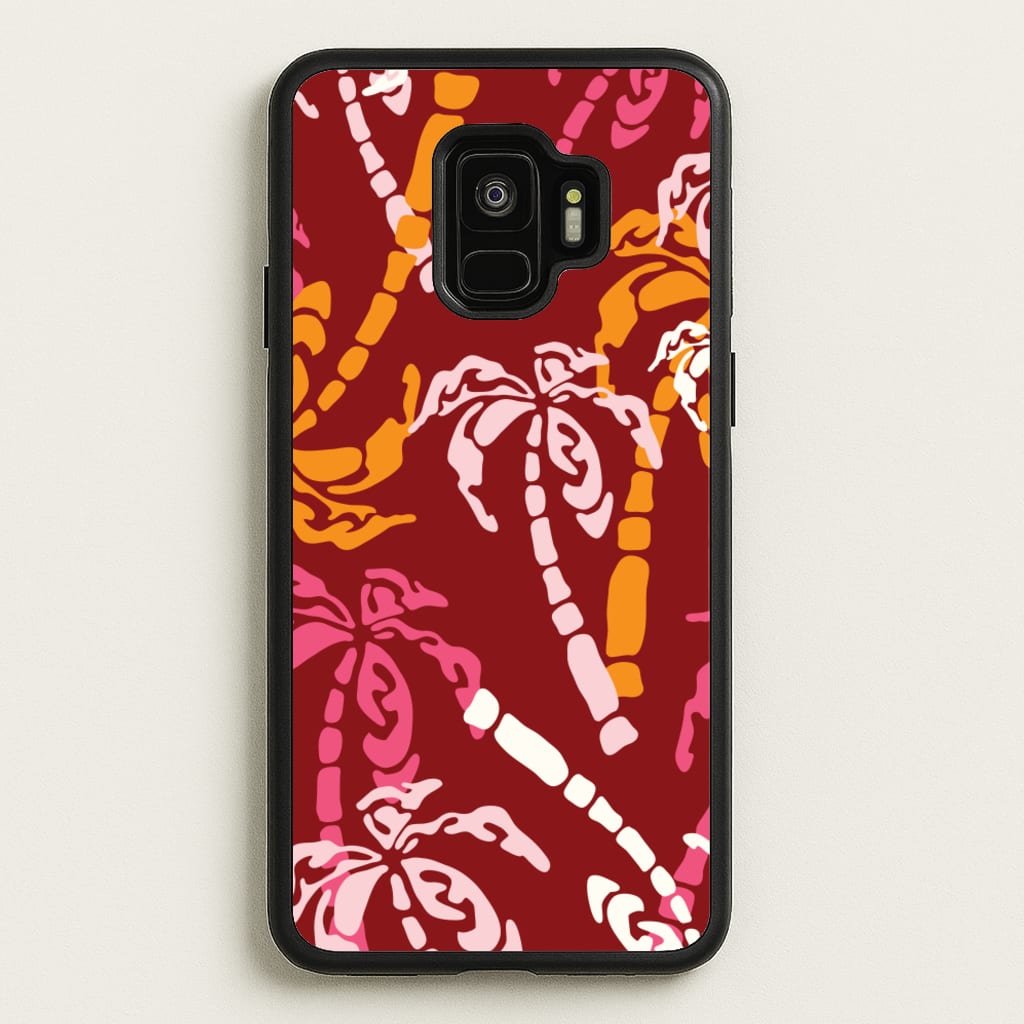 Abstract Palm Trees Pattern - Summer Phone Case for Galaxy S9