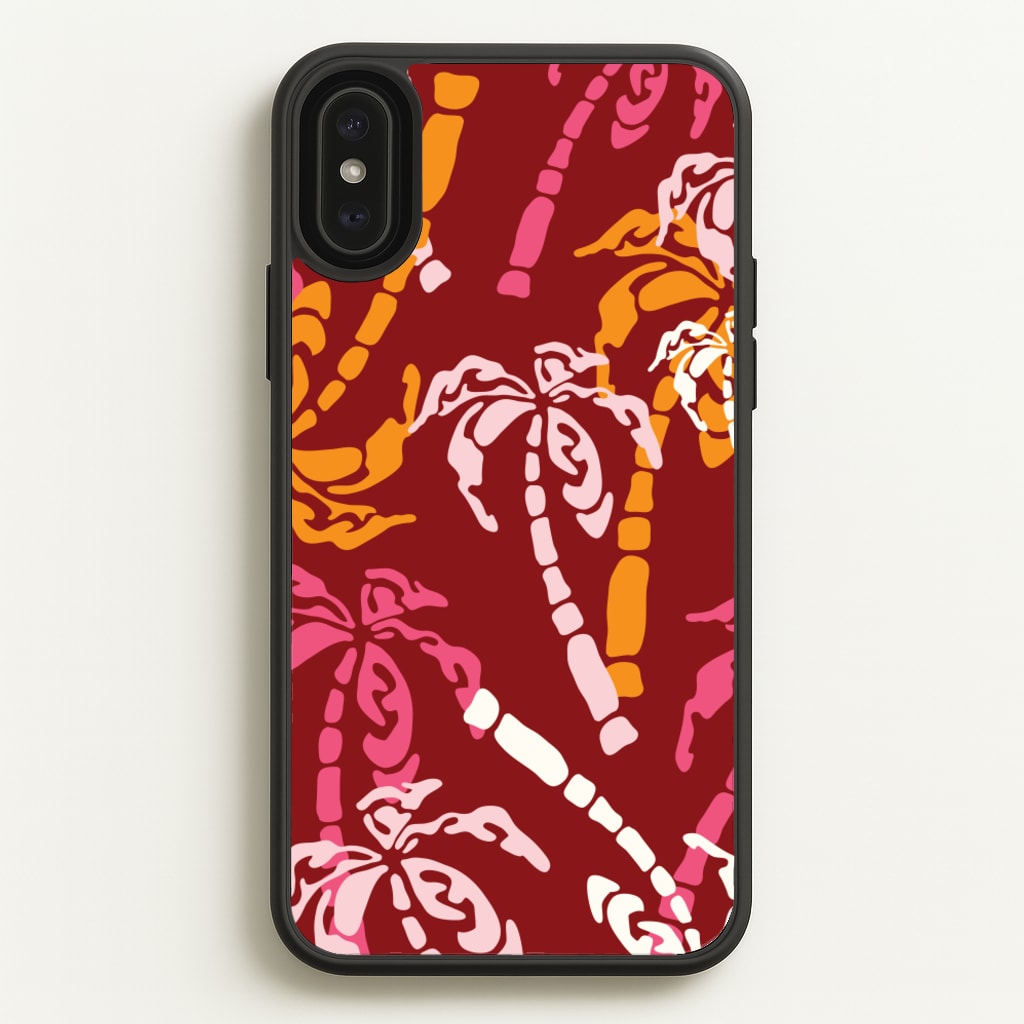 Abstract Palm Trees Pattern - Summer Phone Case for iPhone XS Max