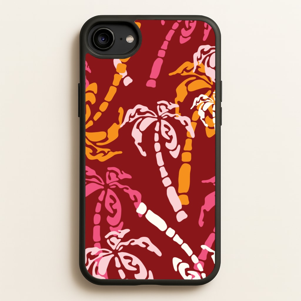 Abstract Palm Trees Pattern - Summer Phone Case for iPhone 6 / 7 / 8 / SE
