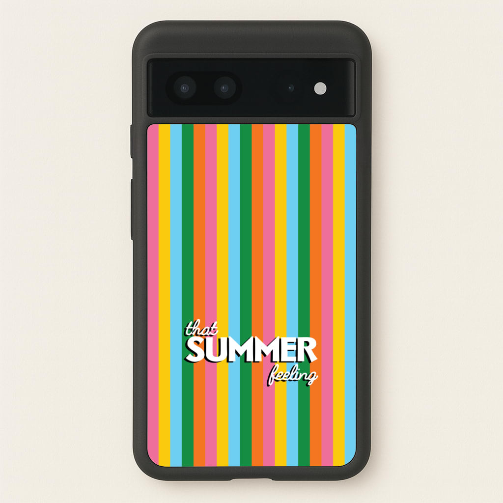 That Summer Feeling Stripes - Summer Phone Case for Google Pixel 7