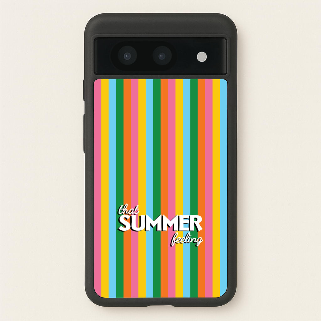 That Summer Feeling Stripes - Summer Phone Case for Google Pixel 8a