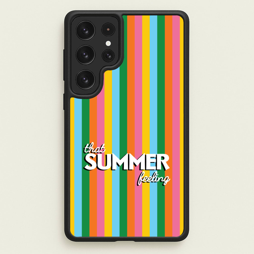 That Summer Feeling Stripes - Summer Phone Case for Galaxy S22 Ultra