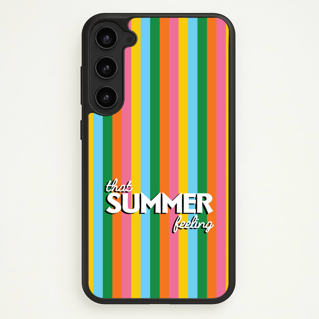 That Summer Feeling Stripes - Summer Phone Case for Galaxy S23