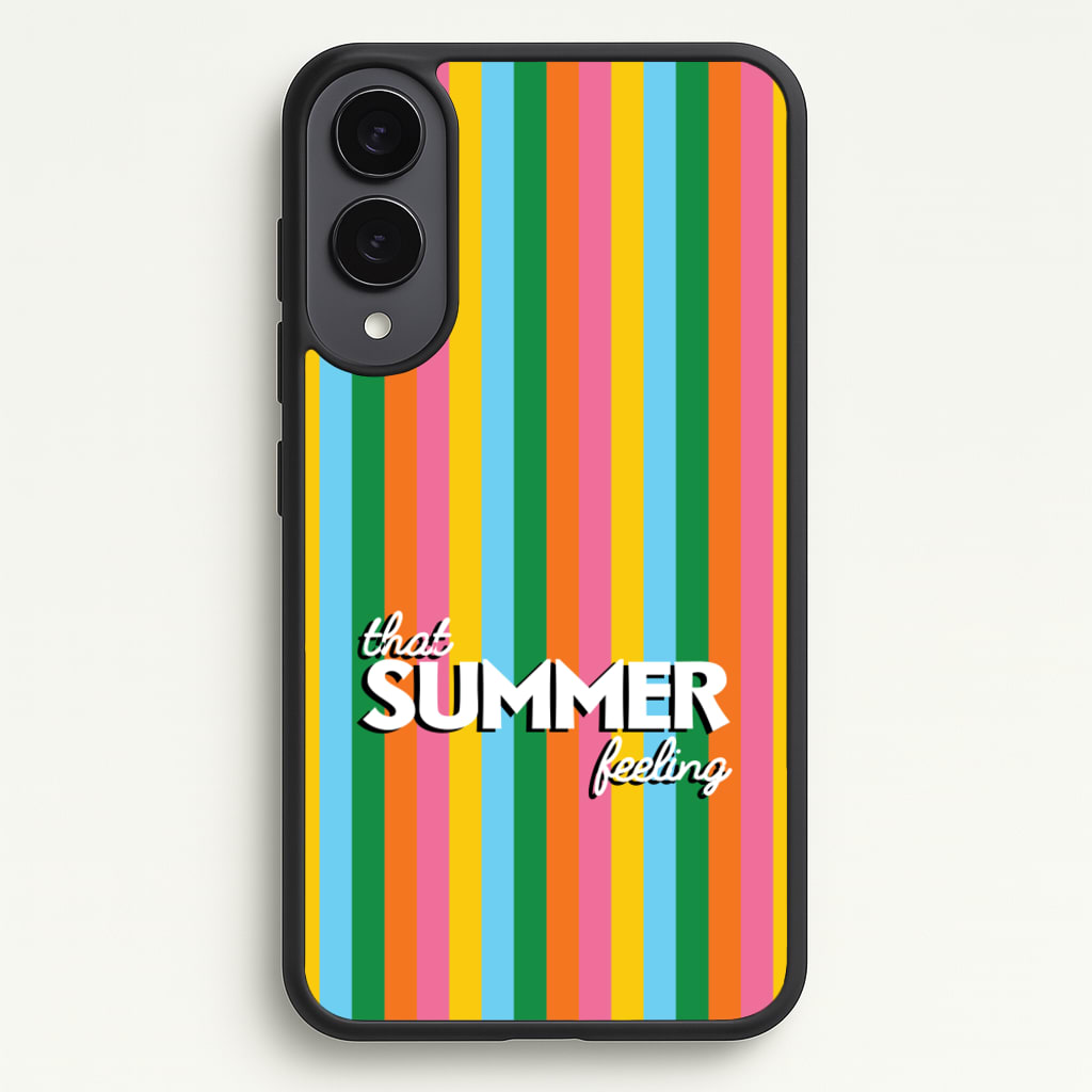 That Summer Feeling Stripes - Summer Phone Case for Galaxy S25 Edge