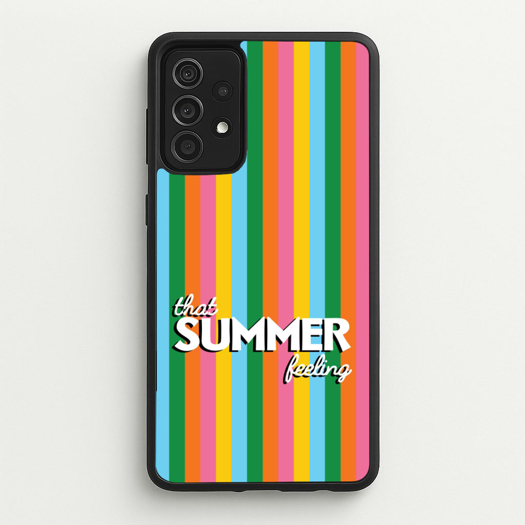 That Summer Feeling Stripes - Summer Phone Case for Galaxy A52 / A52s