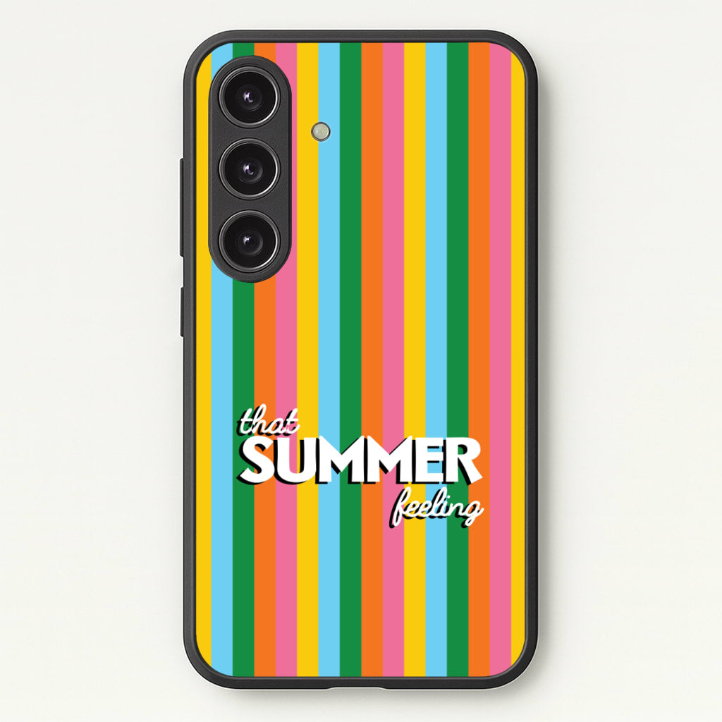 That Summer Feeling Stripes - Summer Phone Case for Galaxy S24FE