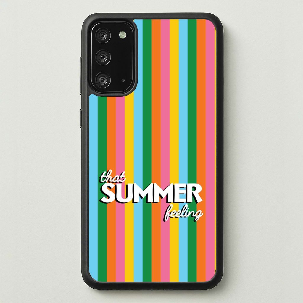 That Summer Feeling Stripes - Summer Phone Case for Galaxy Note 20