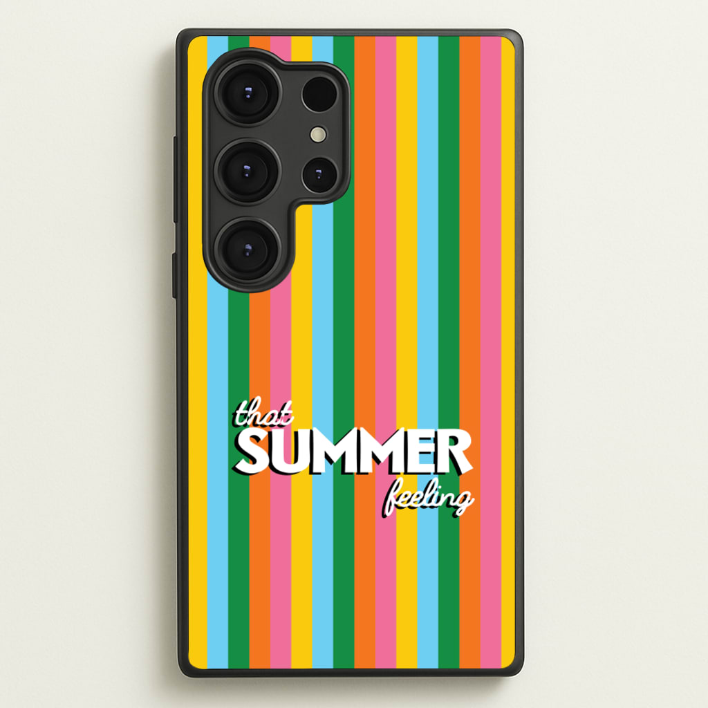 That Summer Feeling Stripes - Summer Phone Case for Galaxy S25 Ultra