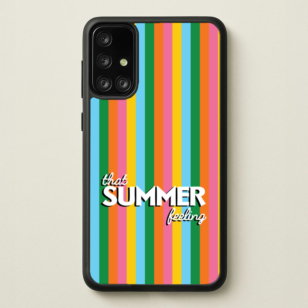 That Summer Feeling Stripes - Summer Phone Case for Galaxy A71