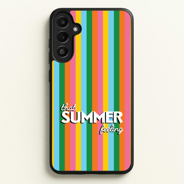 That Summer Feeling Stripes - Summer Phone Case for Galaxy A36