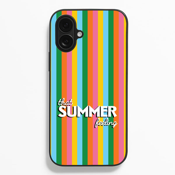That Summer Feeling Stripes - Summer Phone Case for iPhone 16 Plus