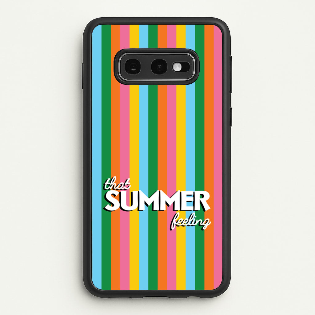 That Summer Feeling Stripes - Summer Phone Case for Galaxy S10e