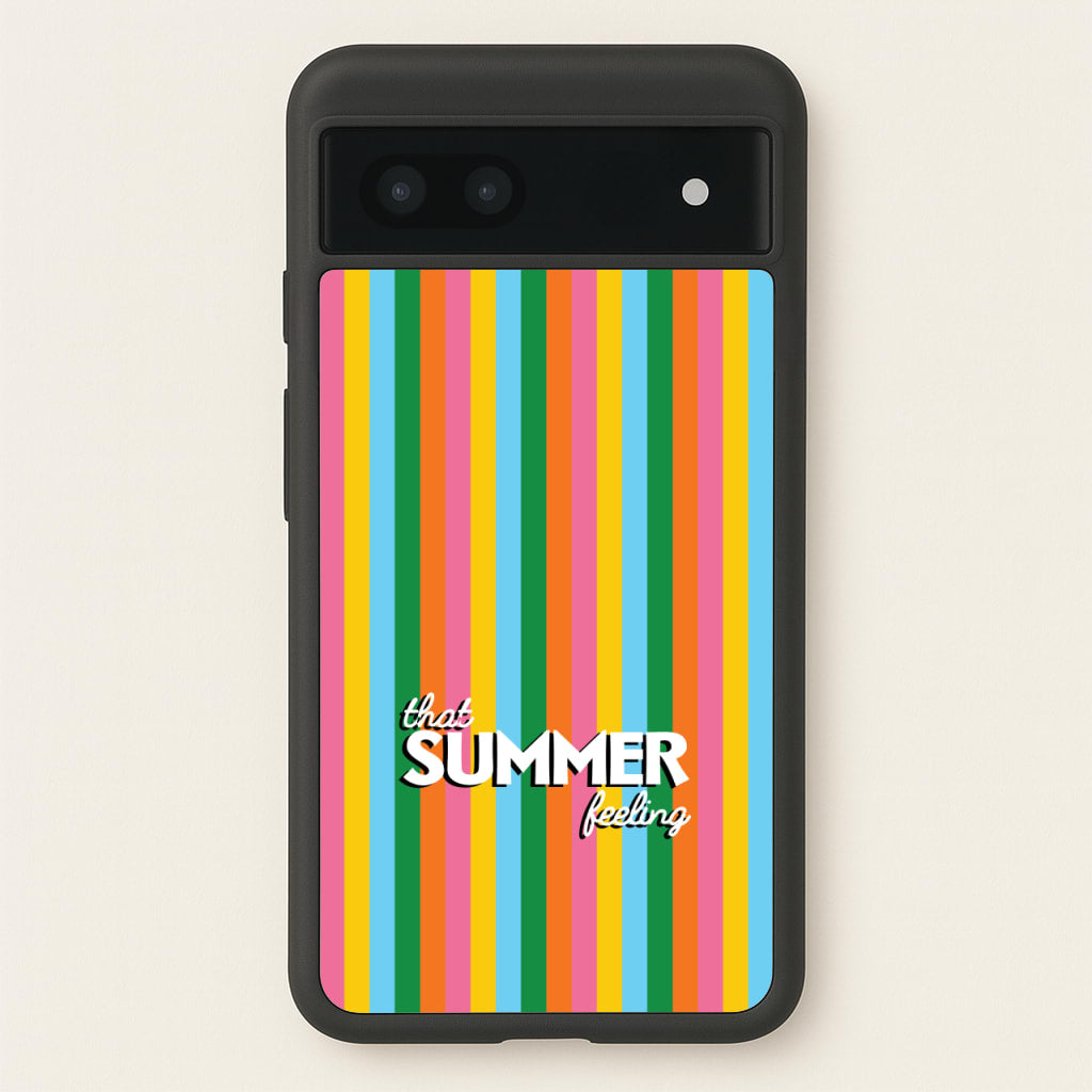 That Summer Feeling Stripes - Summer Phone Case for Google Pixel 7a