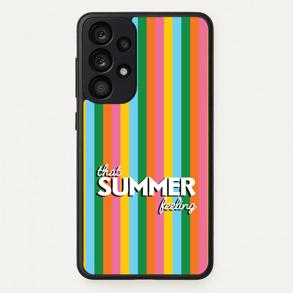 That Summer Feeling Stripes - Summer Phone Case for Galaxy A33