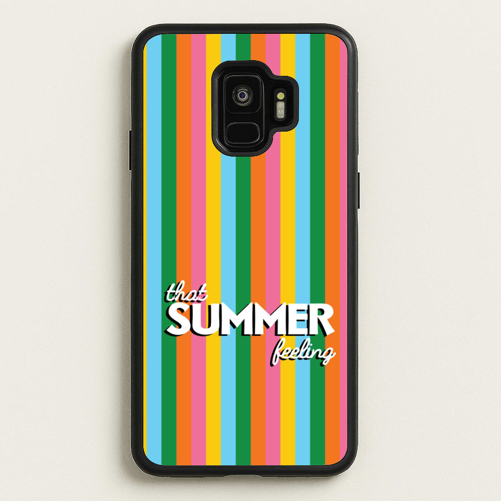 That Summer Feeling Stripes - Summer Phone Case for Galaxy S9