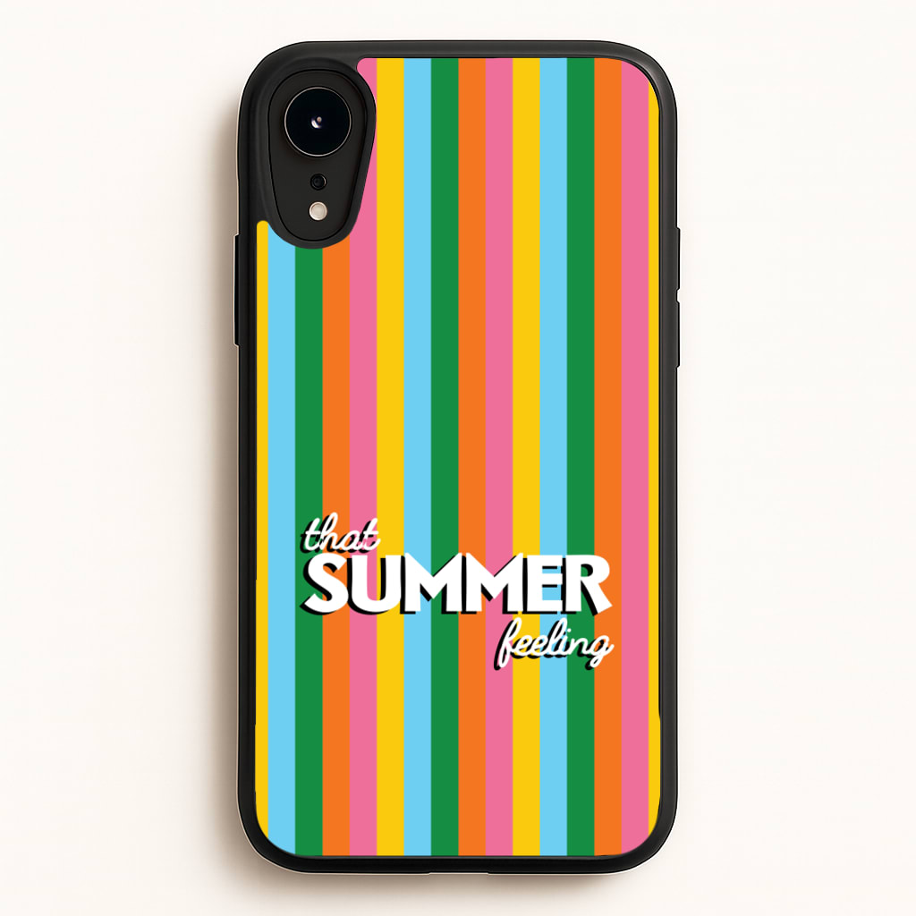 That Summer Feeling Stripes - Summer Phone Case for iPhone XR