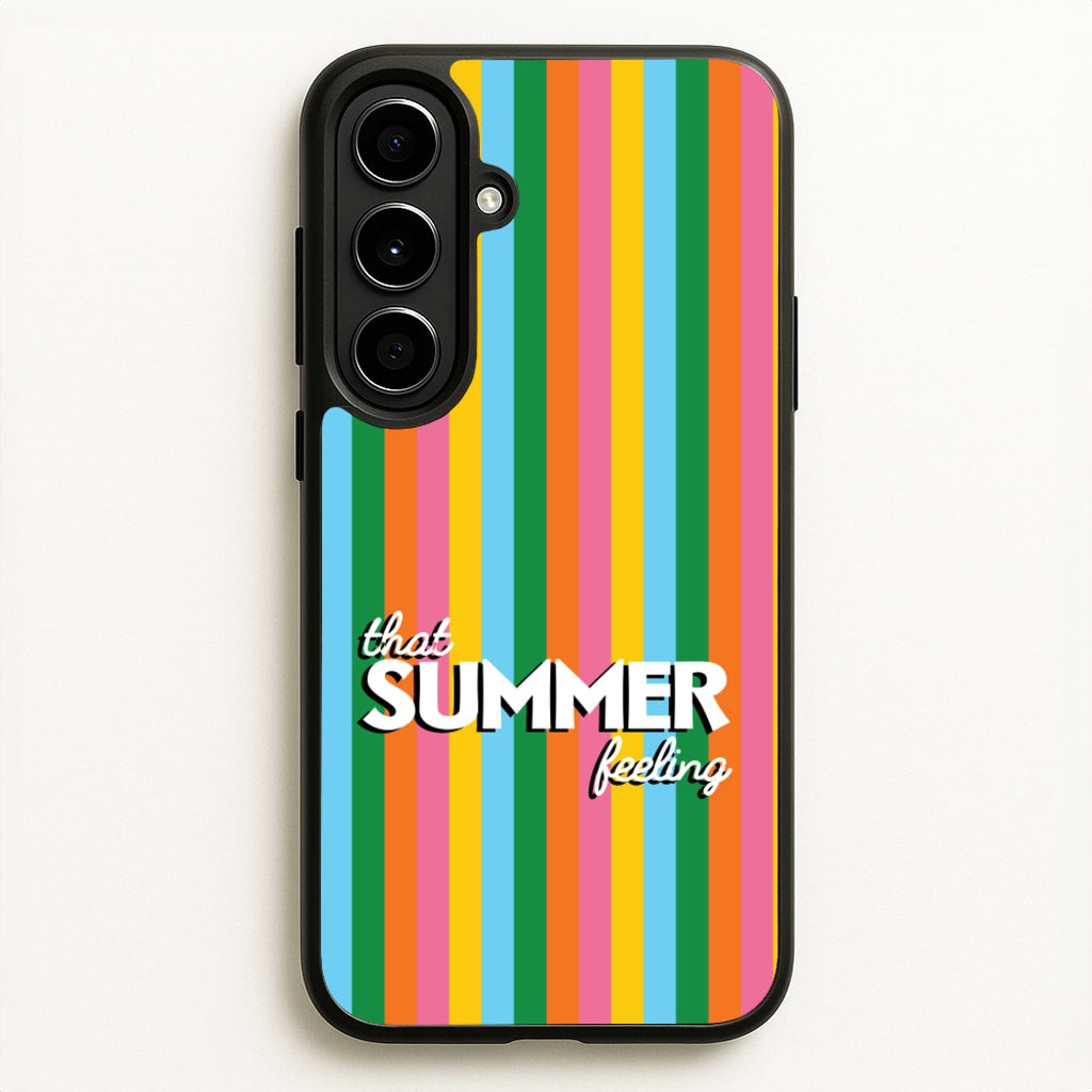 That Summer Feeling Stripes - Summer Phone Case for Galaxy A56