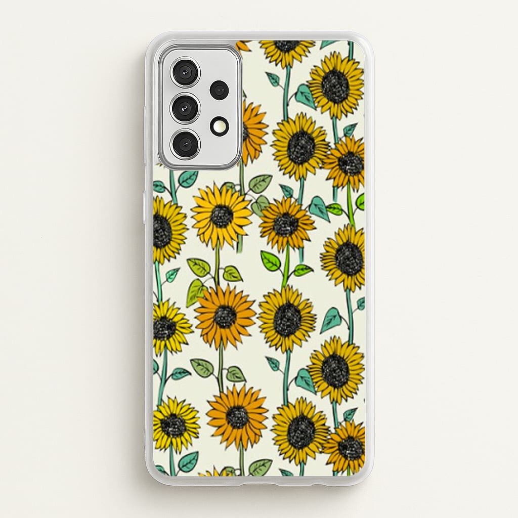 Painted Sunflowers - Floral Phone Case for Galaxy A52 / A52s