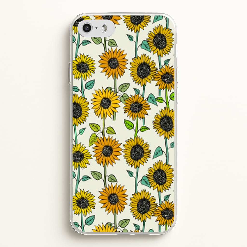 Painted Sunflowers - Floral Phone Case for iPhone 5 / 5s / SE 2016