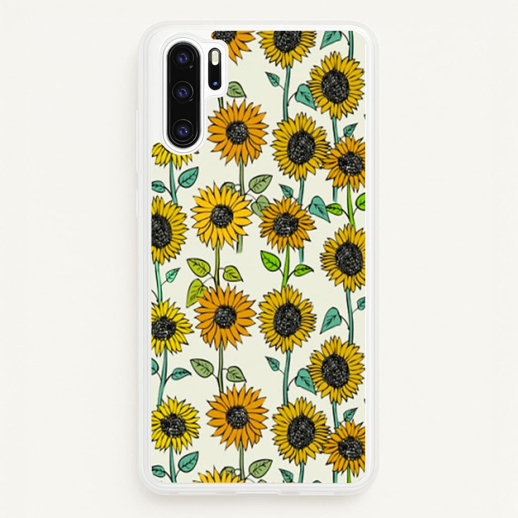 Painted Sunflowers - Floral Phone Case for Huawei P30 Pro