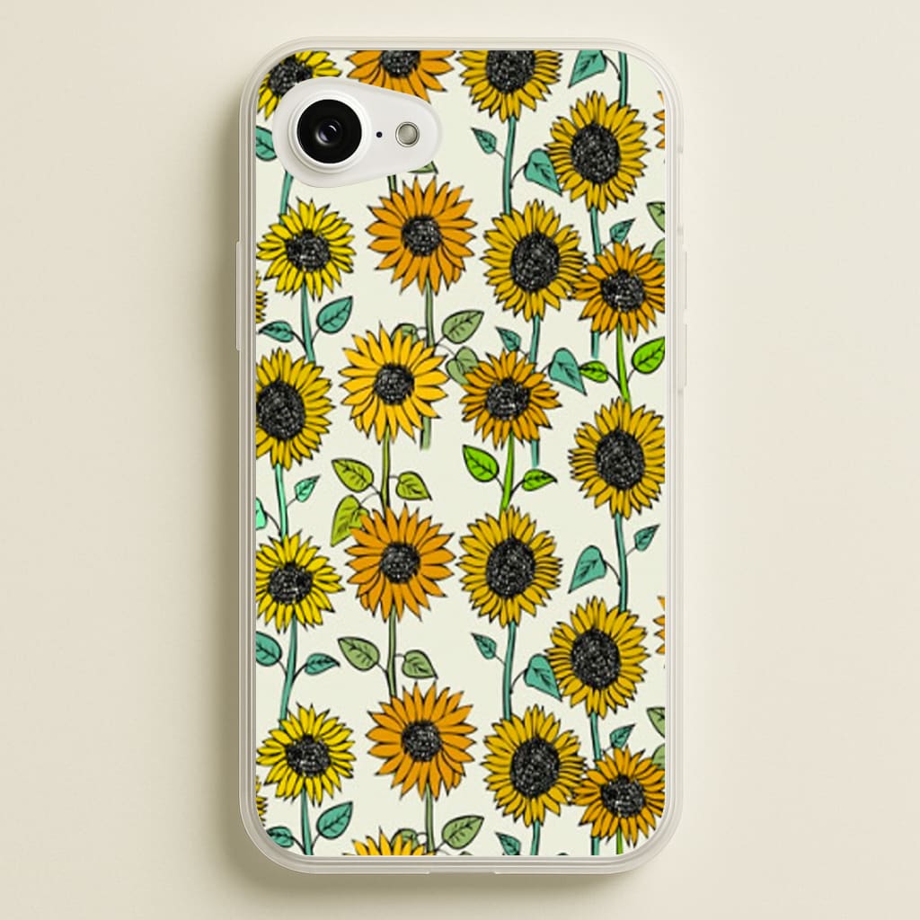 Painted Sunflowers - Floral Phone Case for iPhone 16e