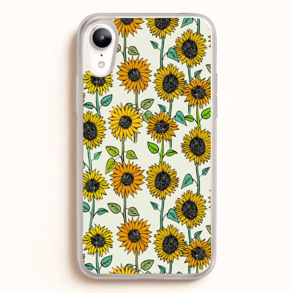 Painted Sunflowers - Floral Phone Case for iPhone XR