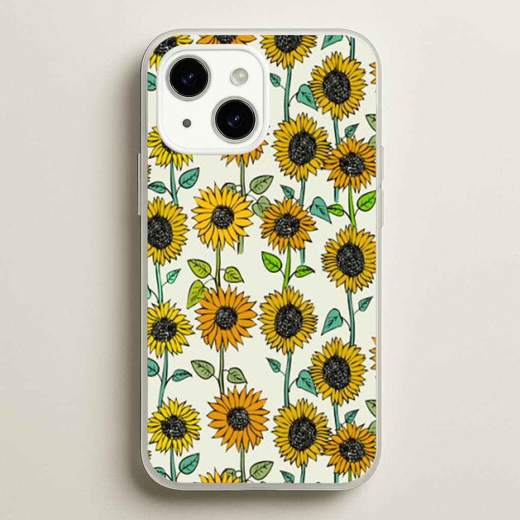 Painted Sunflowers - Floral Phone Case for iPhone 14