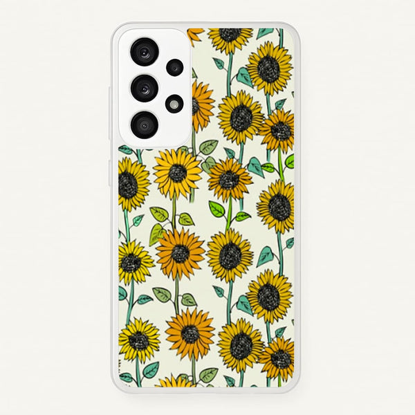 Painted Sunflowers - Floral Phone Case for Galaxy A53