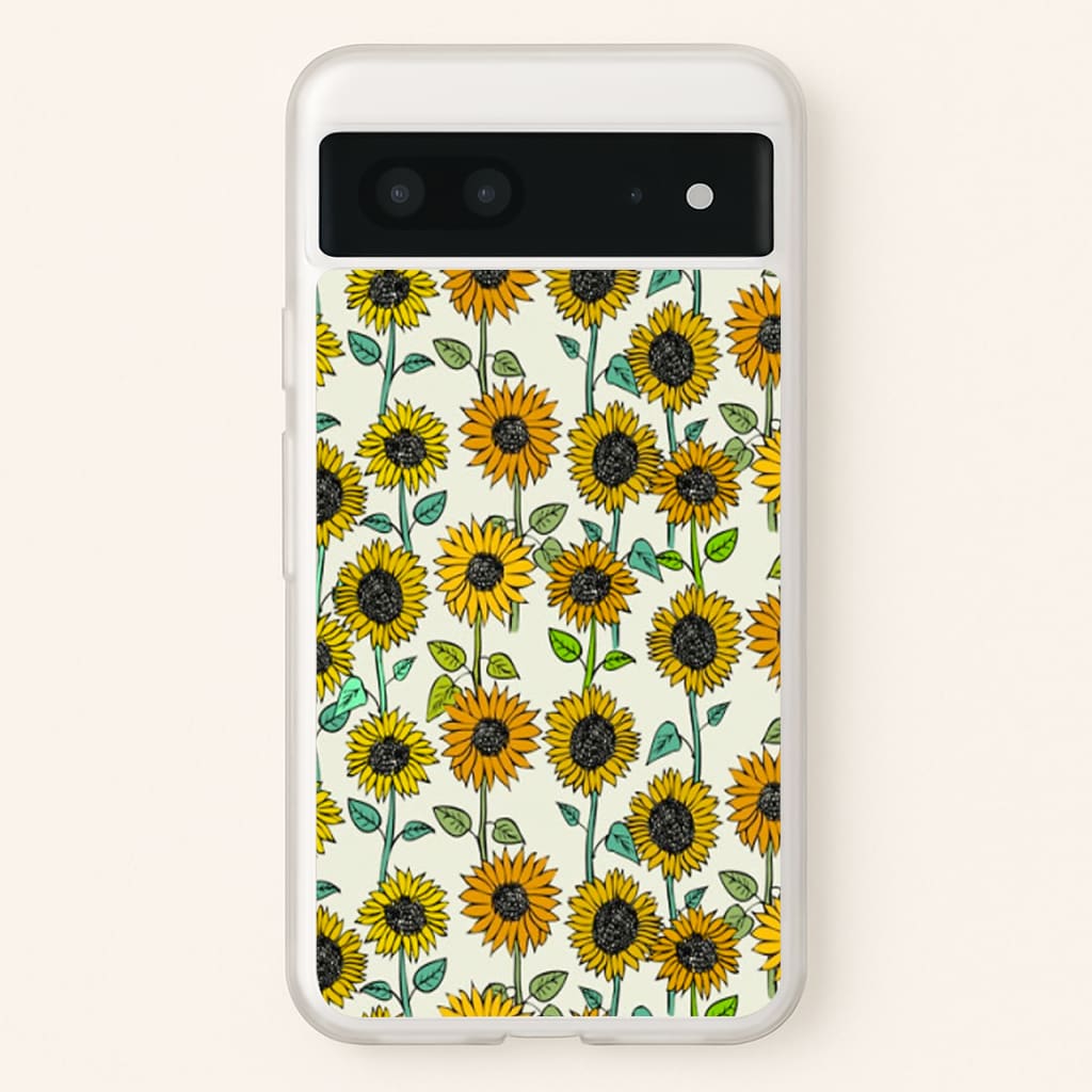 Painted Sunflowers - Floral Phone Case for Google Pixel 7