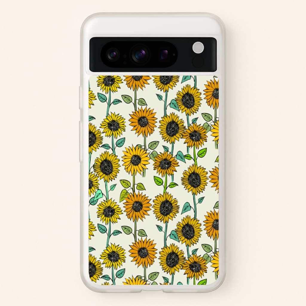 Painted Sunflowers - Floral Phone Case for Google Pixel 8 Pro