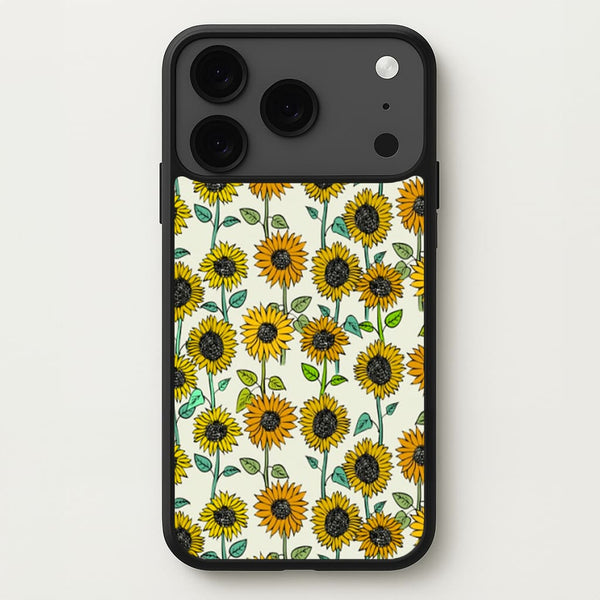 Painted Sunflowers Phone Case for iPhone 17 Pro Max