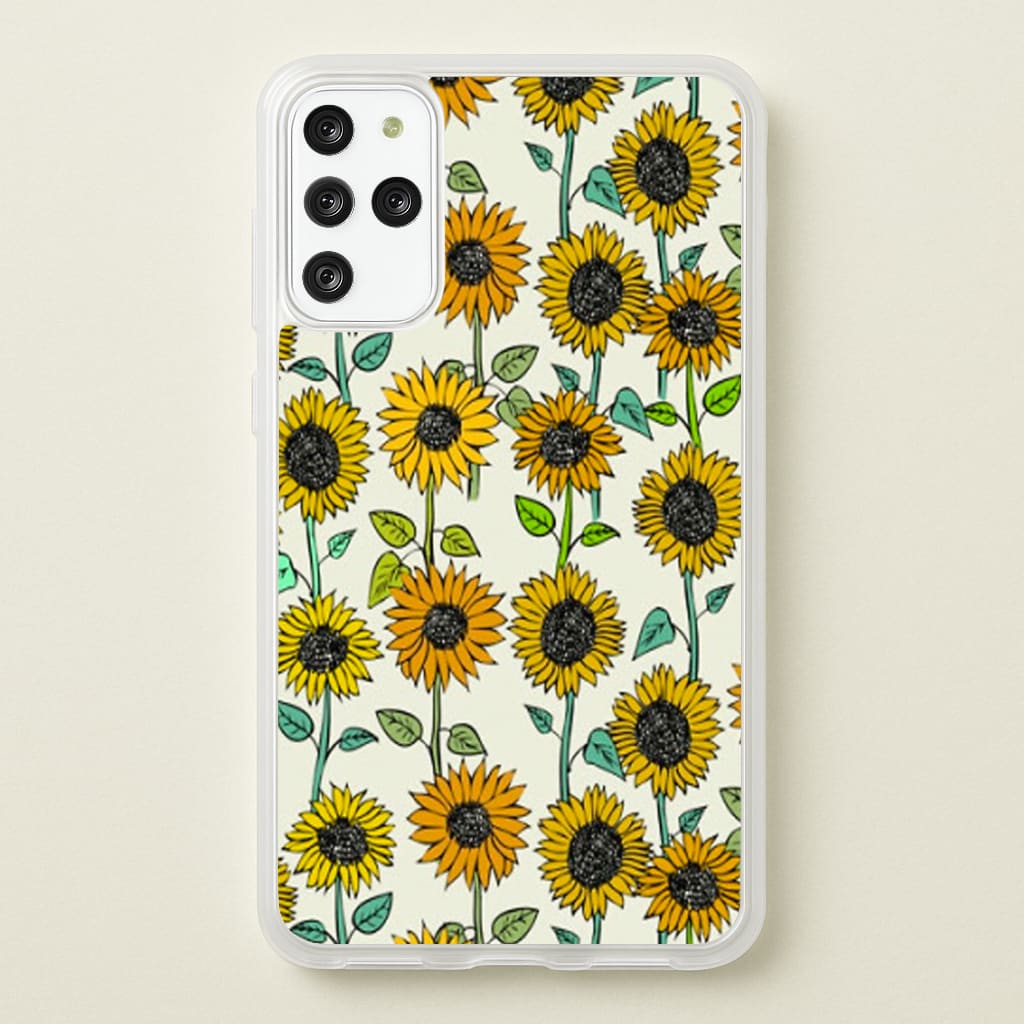 Painted Sunflowers - Floral Phone Case for Galaxy S20 Plus