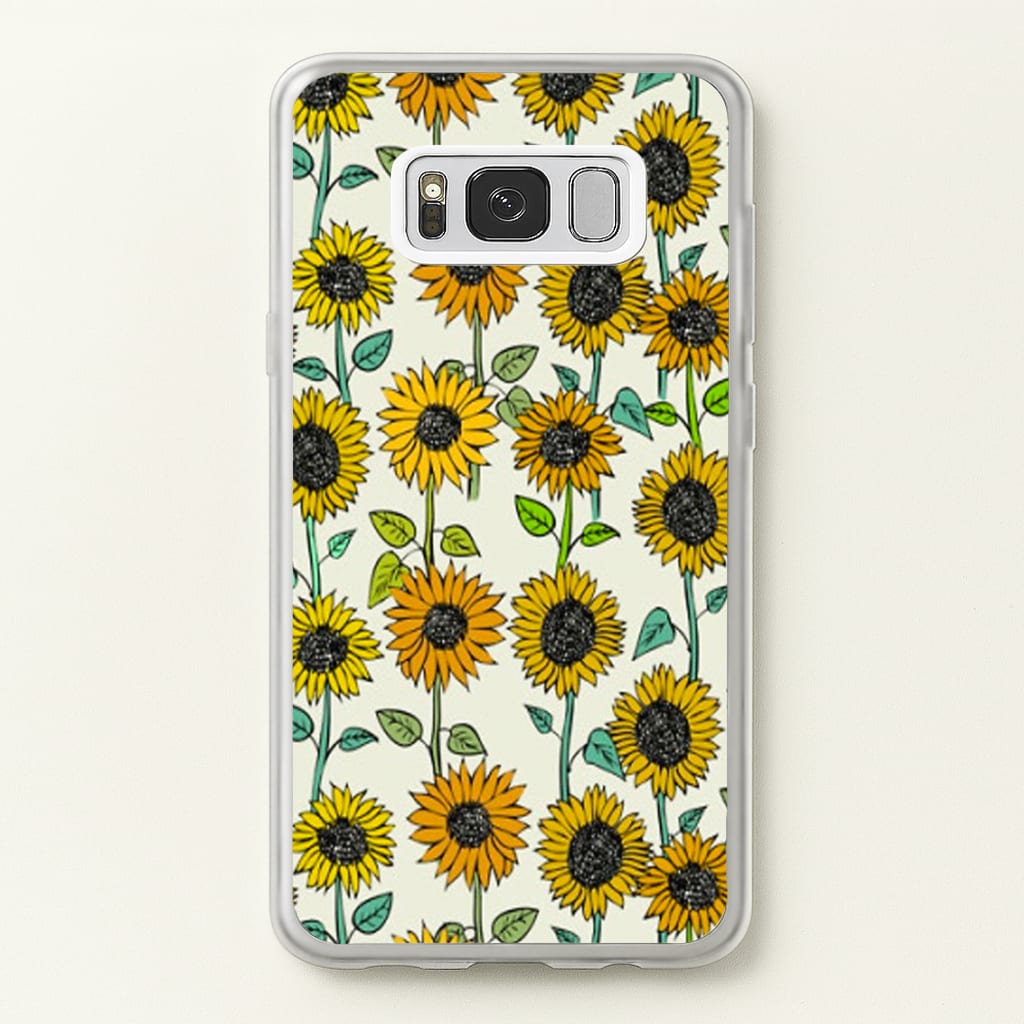 Painted Sunflowers - Floral Phone Case for Galaxy S8 Plus