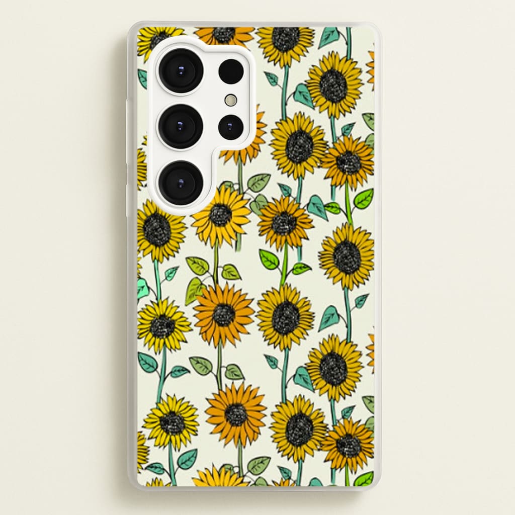Painted Sunflowers - Floral Phone Case for Galaxy S25 Ultra