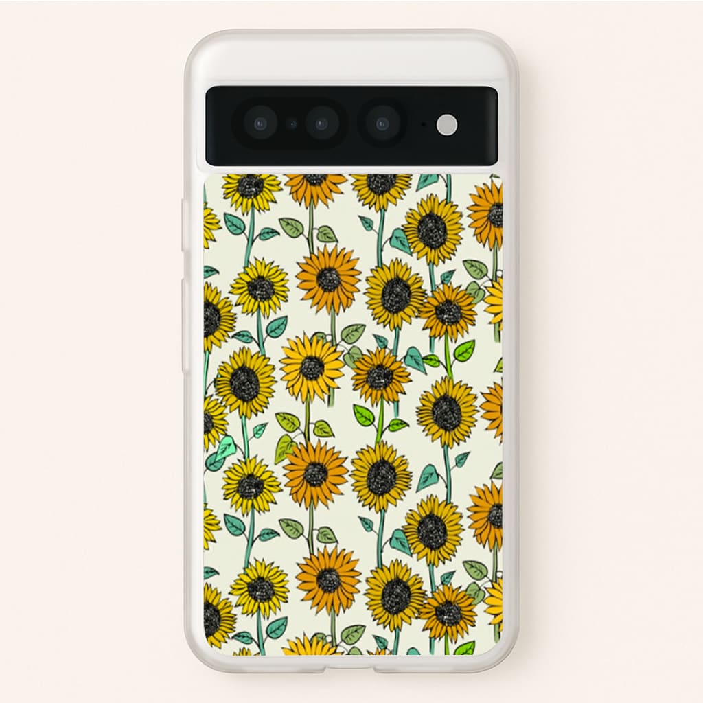 Painted Sunflowers - Floral Phone Case for Google Pixel 7 Pro