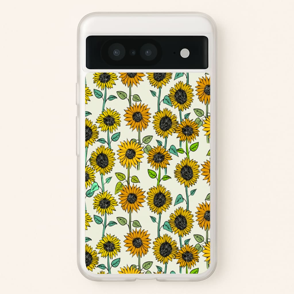 Painted Sunflowers - Floral Phone Case for Google Pixel 8
