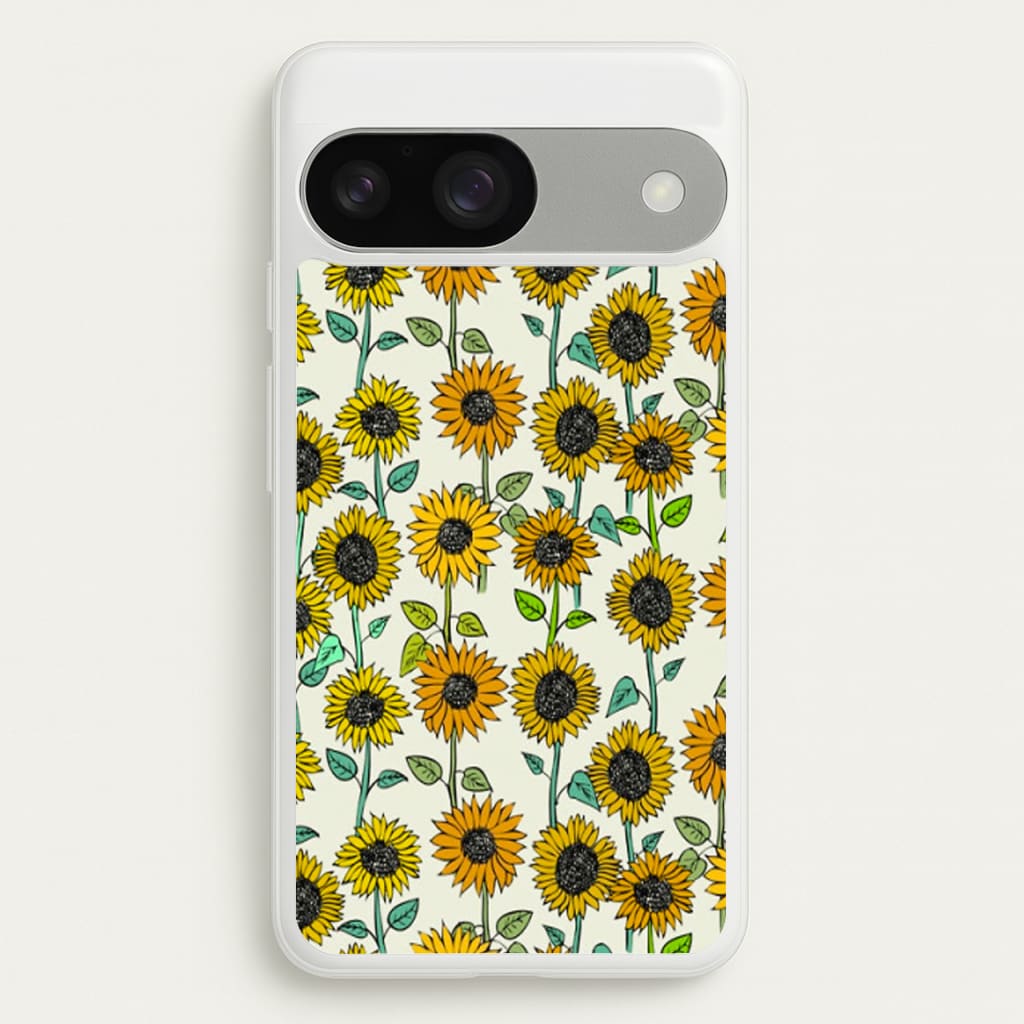 Painted Sunflowers - Floral Phone Case for Google Pixel 9 / 9 Pro