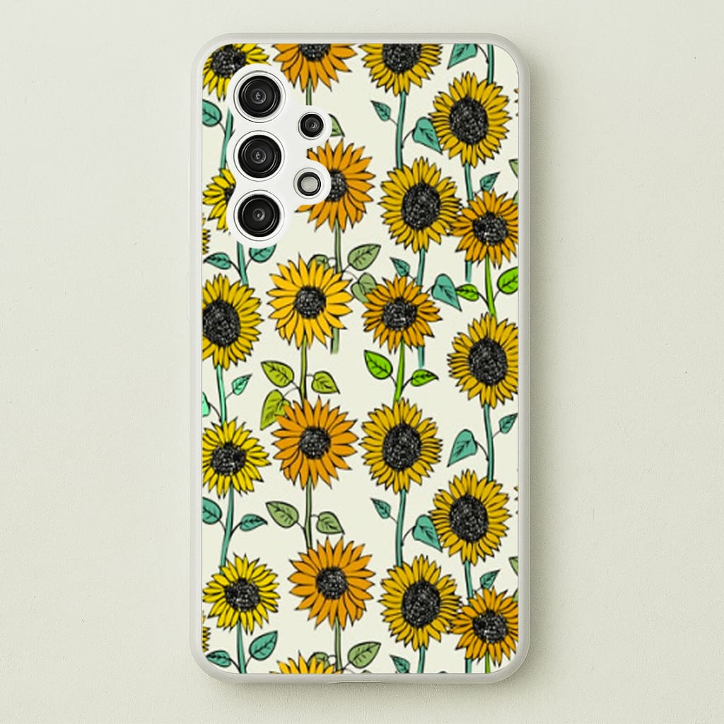 Painted Sunflowers - Floral Phone Case for Galaxy A13