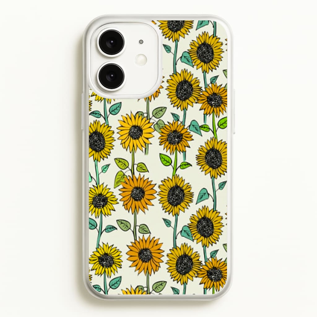 Painted Sunflowers - Floral Phone Case for iPhone 11