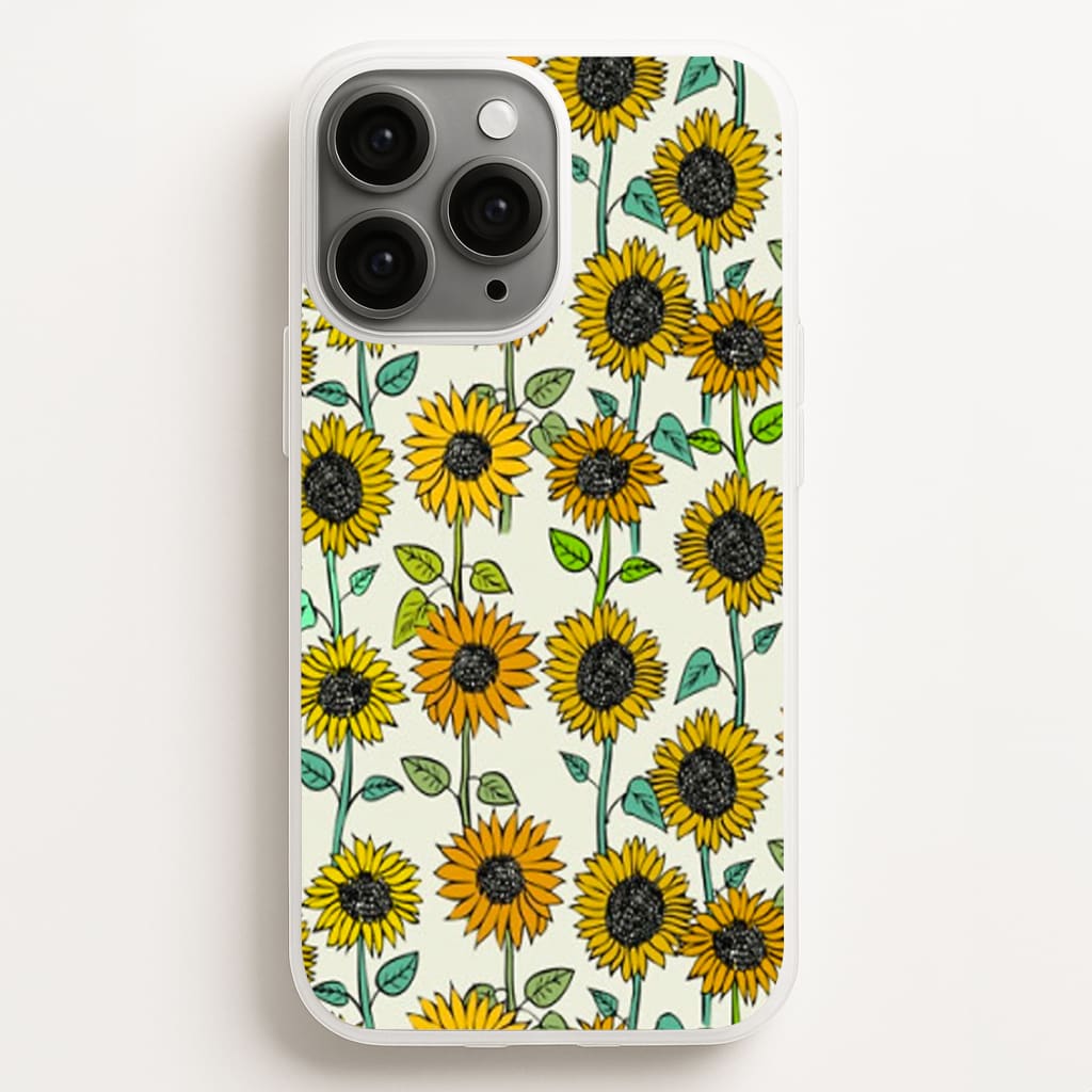 Painted Sunflowers - Floral Phone Case for iPhone 11 Pro