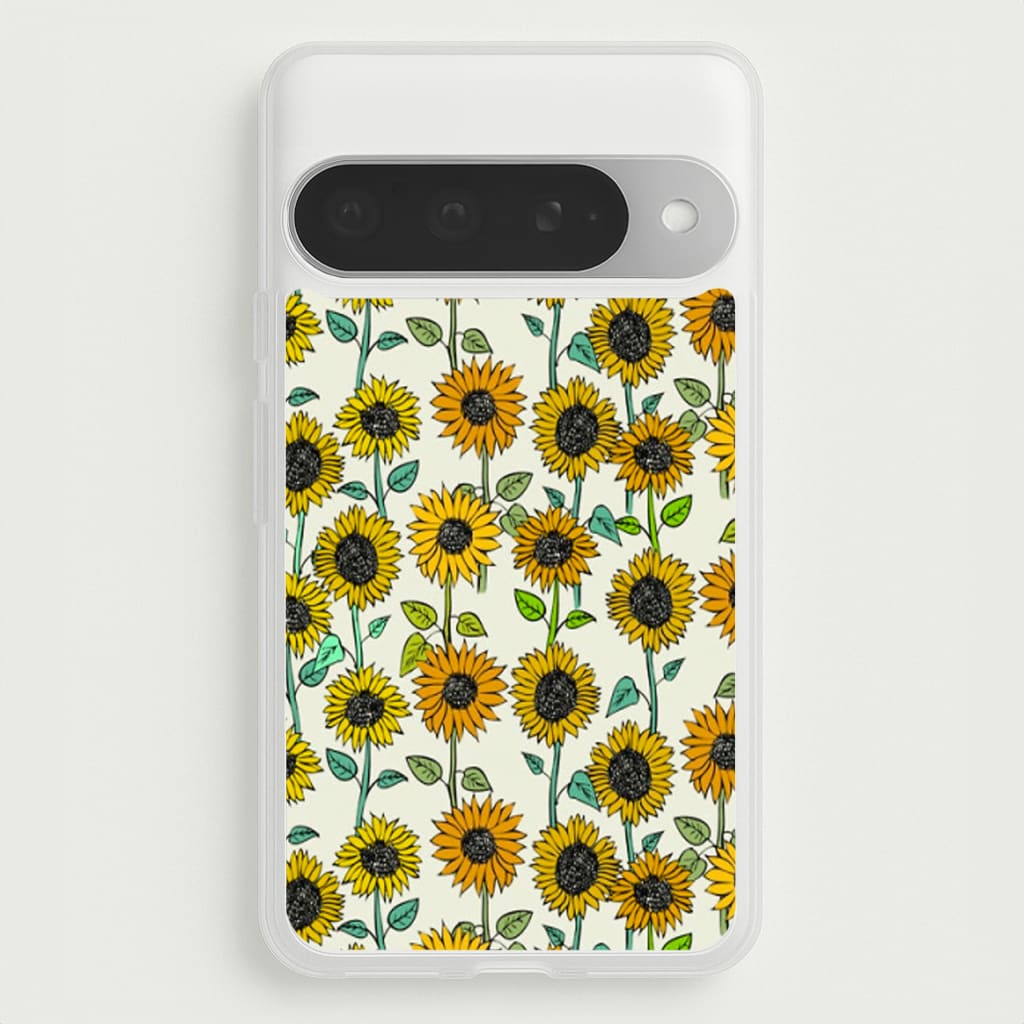 Painted Sunflowers Phone Case for Google Pixel 10 Pro XL