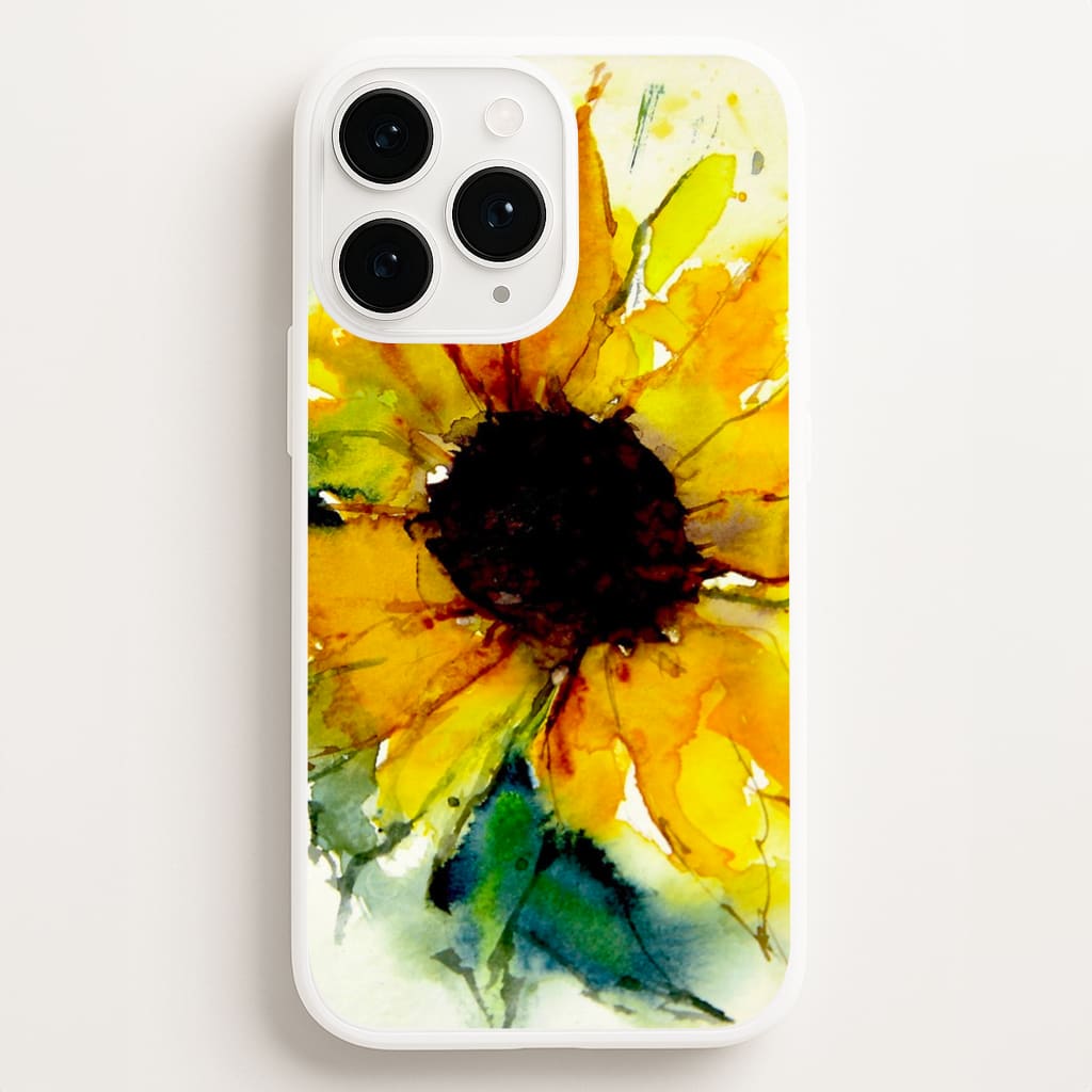 Watercolour Sunflower - Floral Phone Case for iPhone 16 Pro Max