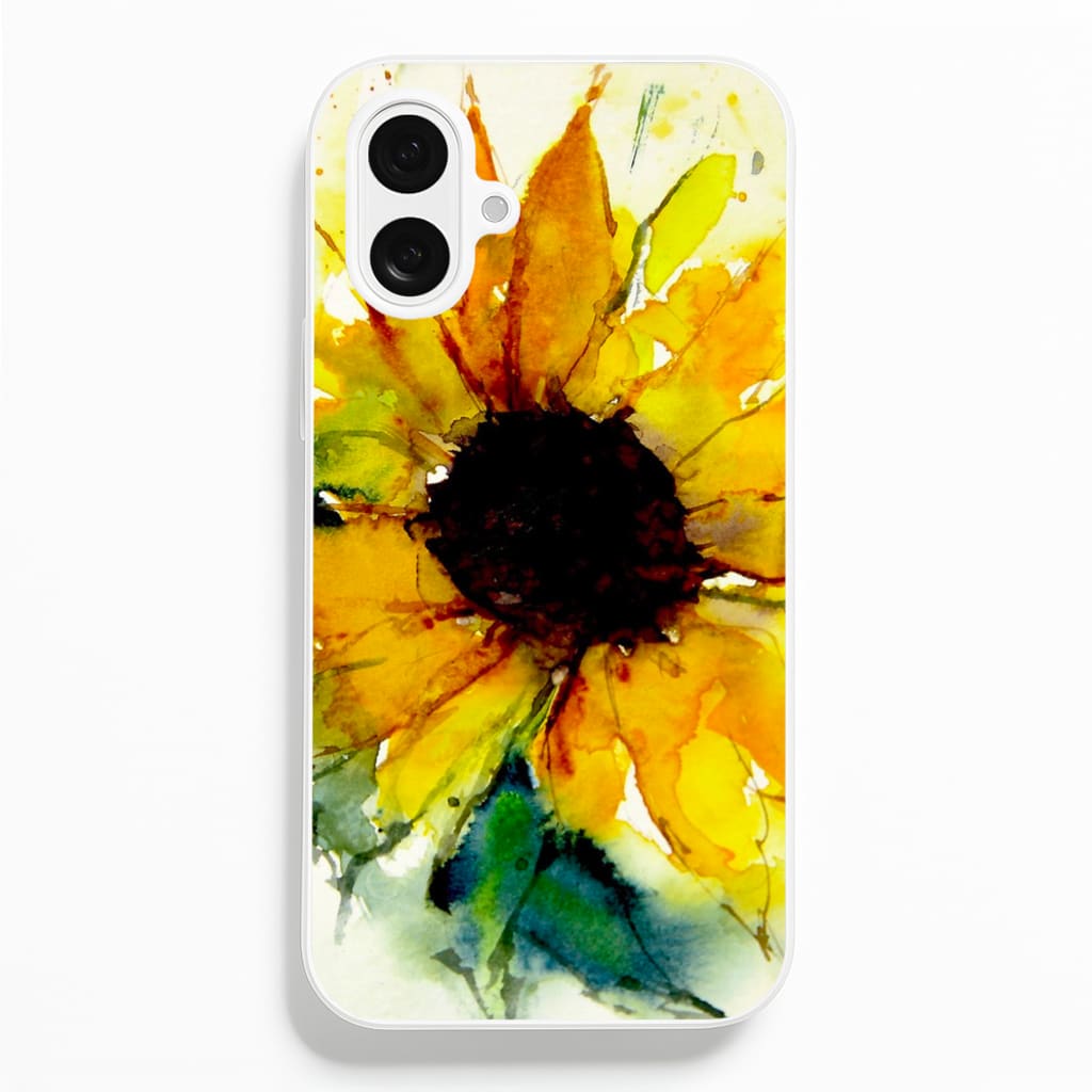 Watercolour Sunflower - Floral Phone Case for iPhone 16 Plus