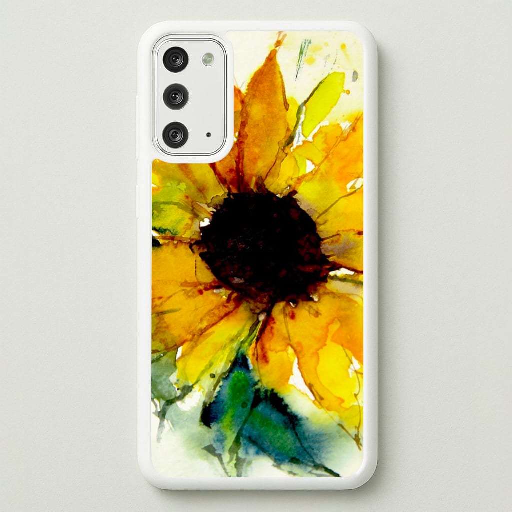 Watercolour Sunflower - Floral Phone Case for Galaxy Note 20