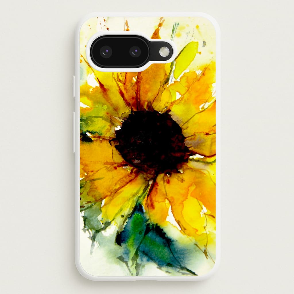 Watercolour Sunflower - Floral Phone Case for Google Pixel 9a
